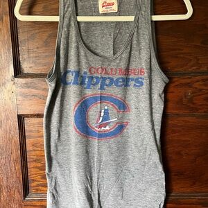 HOMAGE Men’s Heather Gray Columbus Clippers Tank Top